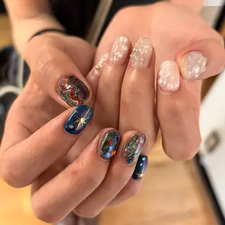 ミディアム MARIE 表参道 💚YUKIのネイルデザイン