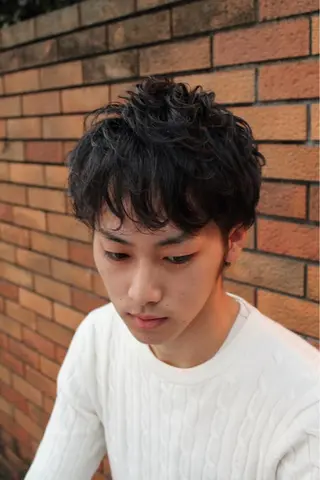 ショート パーマ メンズ cfr professional artist salon所属・佐野 智史のヘアスタイル
