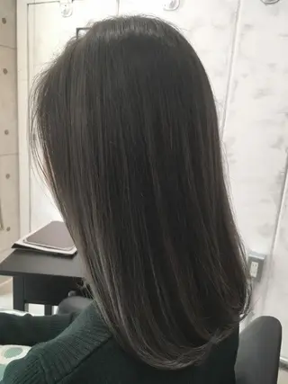 ミディアム カラー LITTY所属・レイヤー/髪質改善 /山永圭介のヘアスタイル