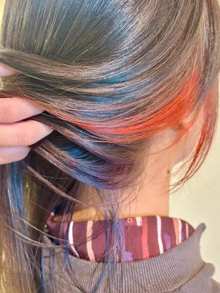 セミロング カラー 古川 琴美のヘアスタイル