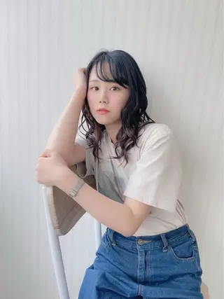 セミロング ブレンバイドット所属・ニュアンスカラー/ 🫧レミ(坊主)のヘアスタイル