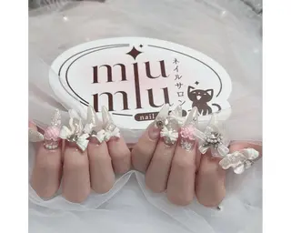 ロング Miu Miu Nail Studio所属・yu naのネイルデザイン