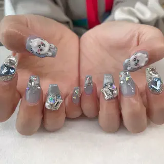 ネイル 💎🐰 saki. m 🐰💎のネイルデザイン