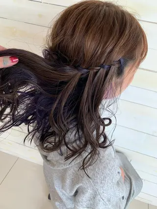 ミディアム インナーカラー /ヘアメ じゅんのヘアスタイル