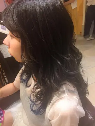 ロング カラー パーマ ヘアアレンジ メンズパーマの巨匠 鈴木純のヘアスタイル