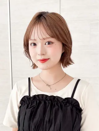 ミディアム 🎟くびれヘア/ボブ 髪質改善/ユイのヘアスタイル
