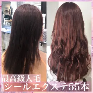 ロング カラー パーマ ヘアアレンジ 八巻 晴香のヘアスタイル