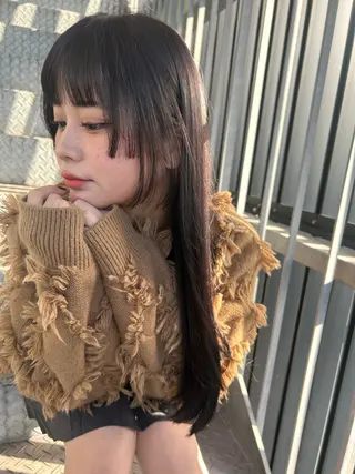 ロング カラー VISUALIST所属・小倉/レイヤー/ 顔周りカット/naoのヘアスタイル