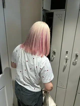 ミディアム ior北千住【イオール】所属・YU(ハイトーン/ ブリーチカラー)のヘアスタイル