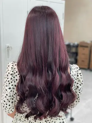 ロング カラー ショーヤ/ブリーチ /バレイヤージュのヘアスタイル