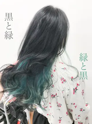 ロング カラー ヘアアレンジ TONE所属・透明感カラー/ 韓国ヘア/縮毛矯正のヘアスタイル