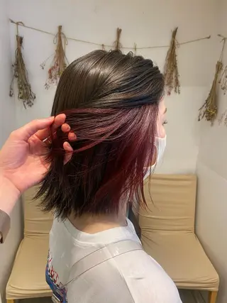 ミディアム カラー はだゆうき @hadadan08のヘアスタイル