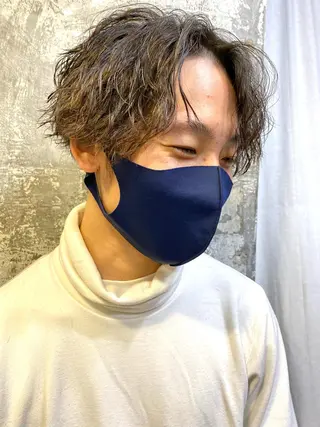 パーマ メンズ キタダ ヒロキのヘアスタイル