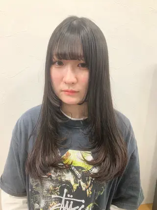 ロング 深野 ちさとのヘアスタイル