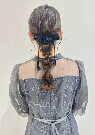 セミロング ヘアアレンジ ヘアアレンジ支持率 No.1🥇RIKOのヘアスタイル