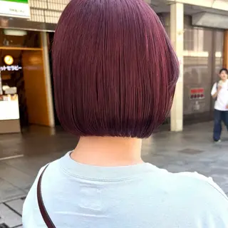ショート カラー nui所属・清水優/レイヤー/ ボブ/髪質改善のヘアスタイル