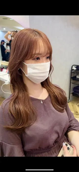 ロング 🎀韓国レイヤー🎀 顔周り とばみかのヘアスタイル