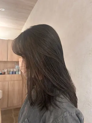 セミロング カラー 透明感カラー/ トリートメント🌷のヘアスタイル