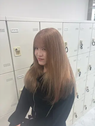 カラー ブリーチ/ハイトーン 💛SAKI‎💛のヘアスタイル