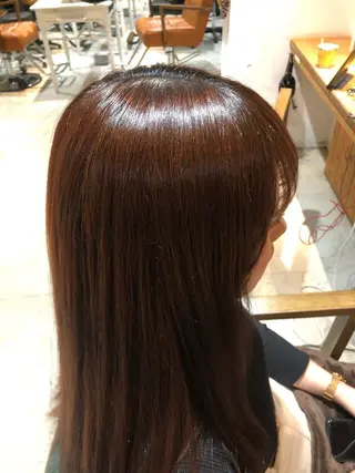 セミロング 新宿髪質改善レイヤー カット内田智大のヘアスタイル