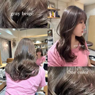 カラー 上野 莉菜のヘアスタイル