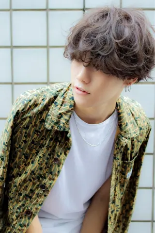 ショート カラー パーマ メンズ Lehm所属・表参道/さあ や/大人ナチュラルのヘアスタイル