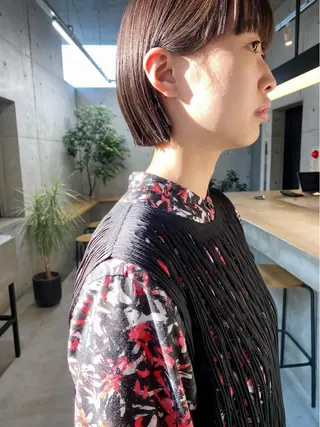 ショート カラー ヘアアレンジ son hair HIROEのヘアスタイル