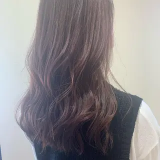 セミロング 透明感カラー 金村真子のヘアスタイル