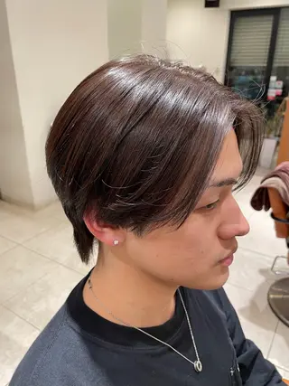 ショート カラー メンズ Merry Land日吉所属・暖色/ベージュ/ メンズ/鈴木彩のヘアスタイル