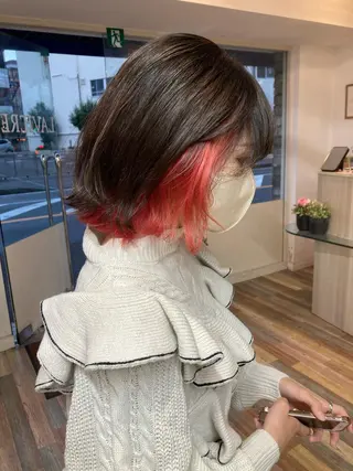 ミディアム カラー ✂️似合わせの魔術師 石田一樹✂️のヘアスタイル