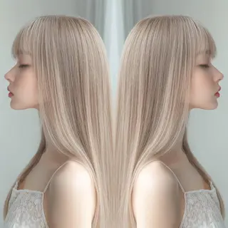 ロング ヘアアレンジ カラー 韓国hair特化🩵 人気NO,1👑祐樹のヘアスタイル