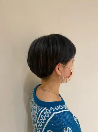 ショート カラー 谷田部 千鶴のヘアスタイル