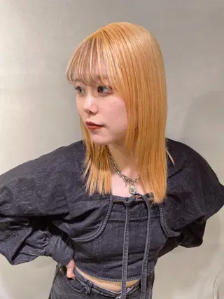 ミディアム カラー 心斎橋/ブリーチ minamiのヘアスタイル