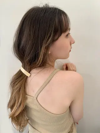 ロング まろやか透明感カラー ♡MANAのヘアスタイル