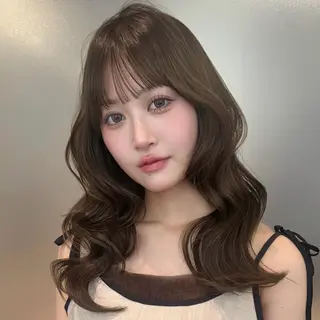 ロング カラー EMANON国分寺所属・透明感🍨レイヤー ヘアセット/miyuのヘアスタイル