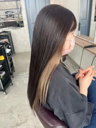 ロング 平野 朋未のヘアスタイル
