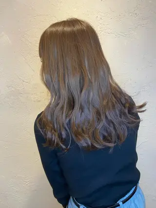 ロング カラー 馬場 瑞穂のヘアスタイル