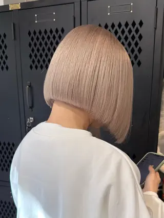ミディアム カラー 色落ち綺麗透明感カラ /ボブ/ナカツヒカルのヘアスタイル