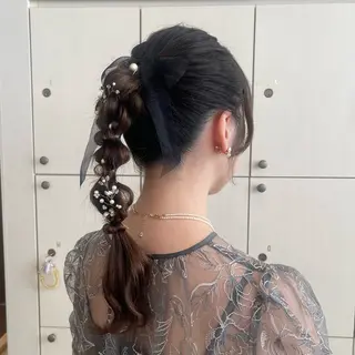 ロング ヘアアレンジ 横浜アレンジ/メンズ カット/yuukaのヘアスタイル