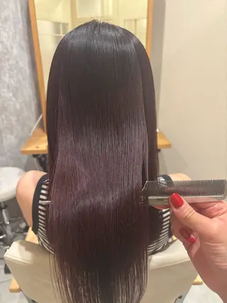ロング KAEDE💖 縮毛矯正/艶カラーのヘアスタイル