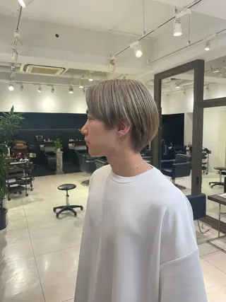 カラー メンズ hairsalon de Forever本店所属・笠原未稀/カット・ ハイライトモデルのヘアスタイル