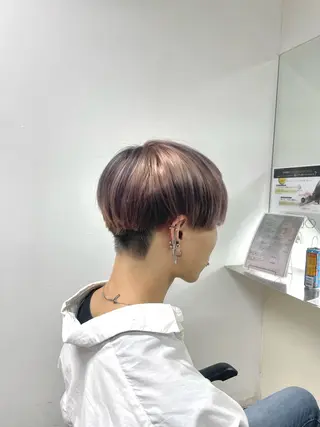 ショート カラー 🎀ゆい🎀 うるつやヘア🎀のヘアスタイル