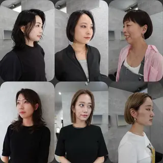 ショート カラー パーマ 似合わせカット 岩滿のヘアスタイル