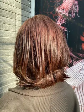 ミディアム カラー 崎山 紗吏のヘアスタイル