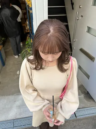 セミロング カラー メイ🩰 wカラーのヘアスタイル