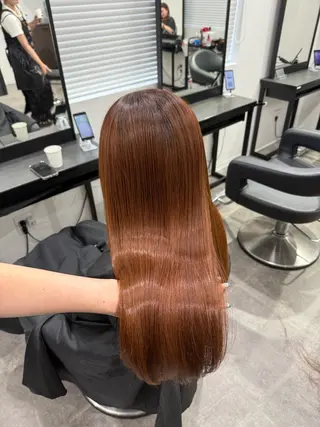 ロング カラー ヘアアレンジ 💗暖色特化ピンク/ 赤髪💗HARUNAのヘアスタイル