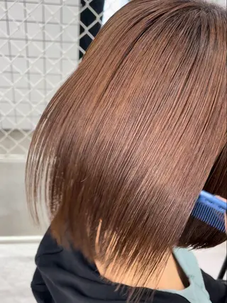 セミロング カラー パーマ ヘアアレンジ メンズ mona/ ストレートスタイル✨のヘアスタイル