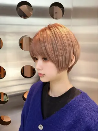 ショート ショート白髪染め無料 ／河瀬謙介のヘアスタイル