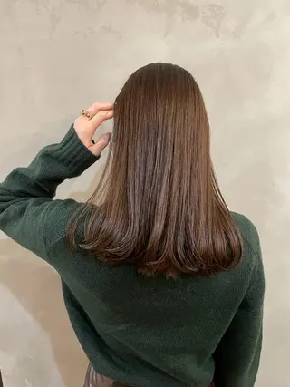 セミロング カラー 似合わせカット カラー🪿 moeのヘアスタイル