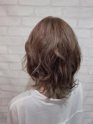 ミディアム カラー 髪質改善カラー🫧 舘田千乃のヘアスタイル